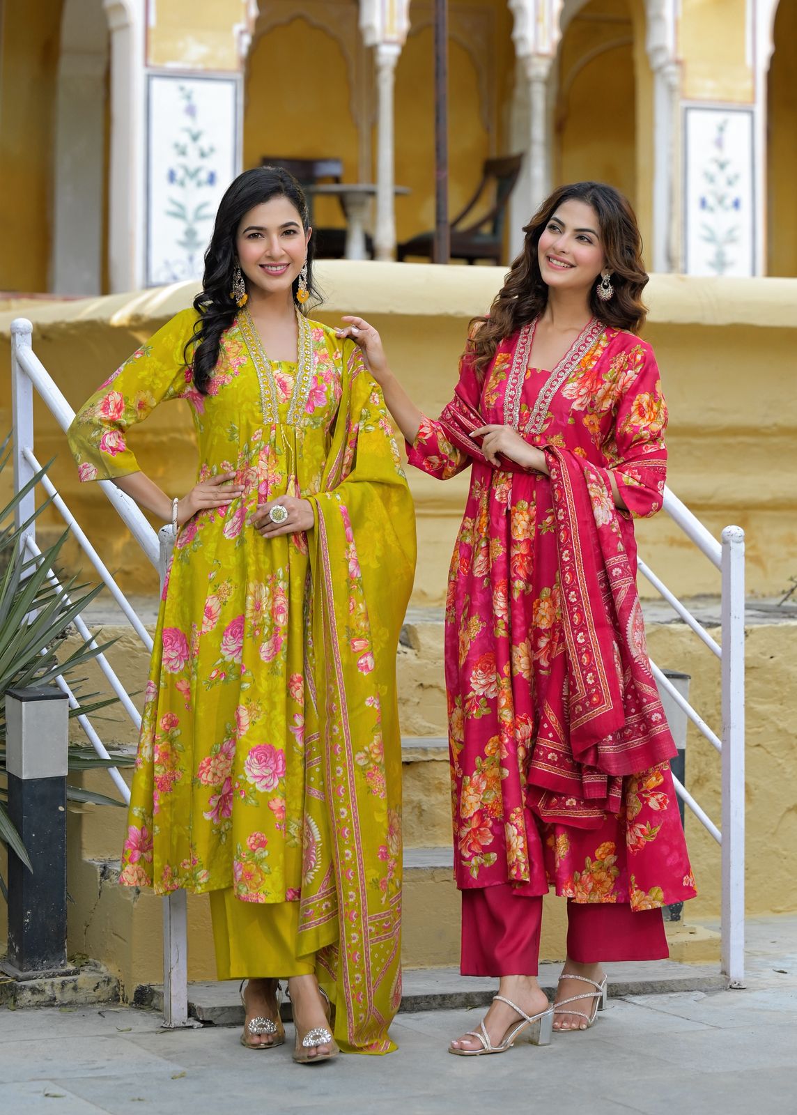 Nehal Vetican Silk A-line Divider Set