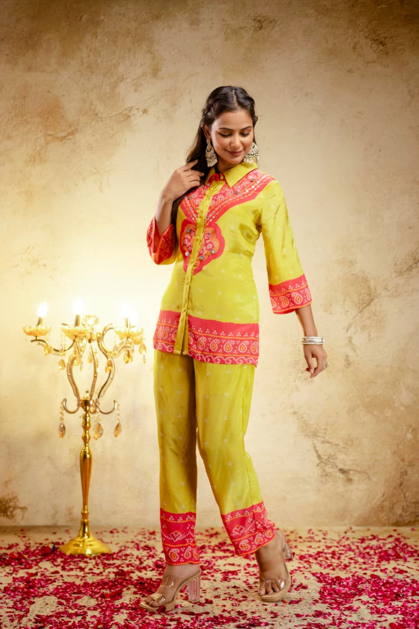 Reet Two-Piece Embroidered Coord set