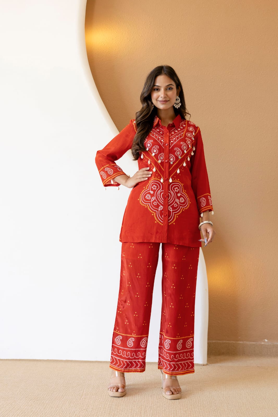 Dhana Two-Piece Embroidered Coord set