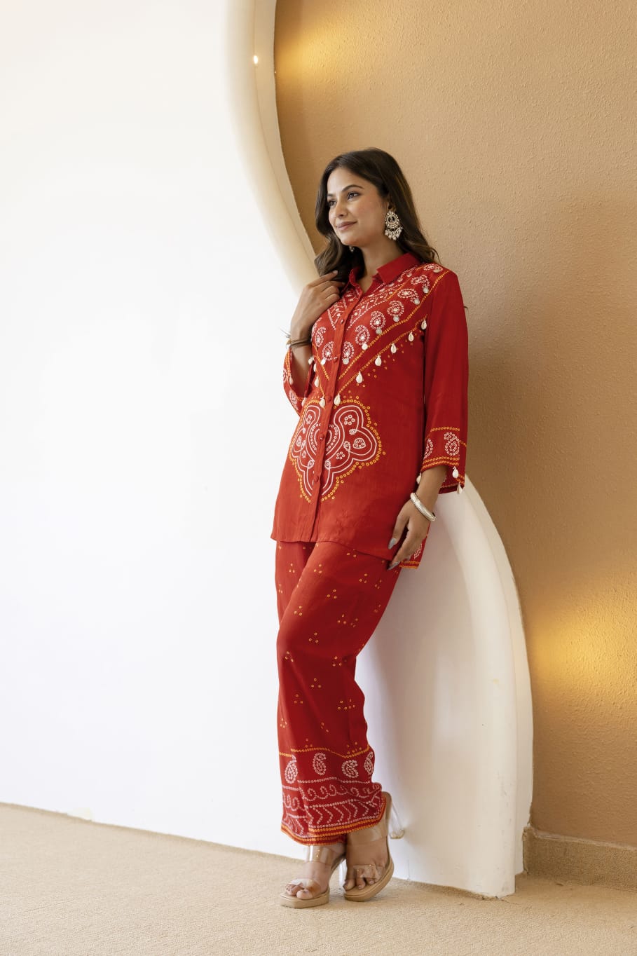 Dhana Two-Piece Embroidered Coord set