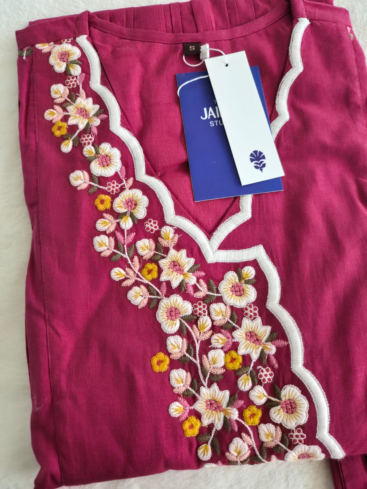 Cotton Embroidered Casual Coord Set