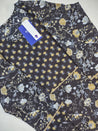 Black Floral Casual Cotton Straight Kurta - The Jaipur Studio