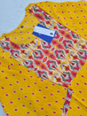 Yellow Casual Cotton Straight Kurta - The Jaipur Studio