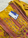 Rahma Crepe HandEmbroidered Straight Pant Set Yellow - The Jaipur Studio