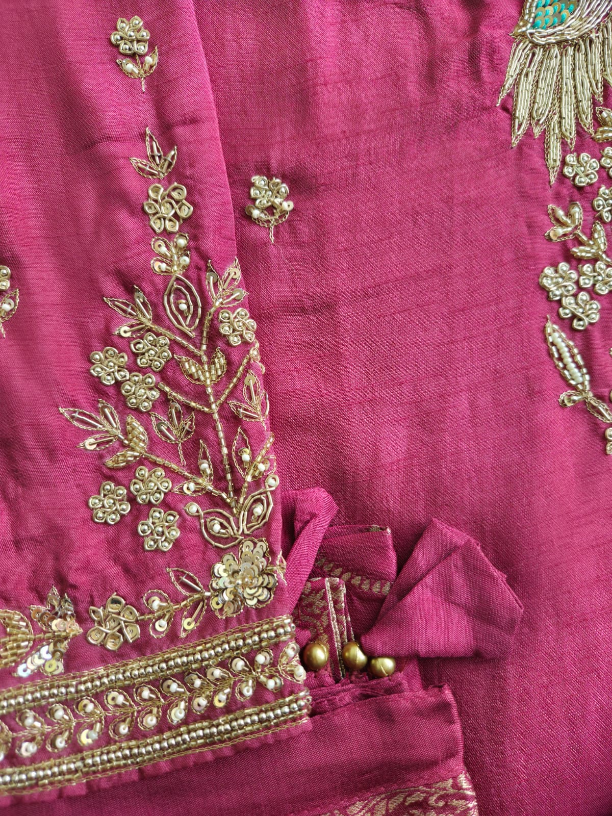 Aviva Silk Festive HandEmbroidered Pant Set