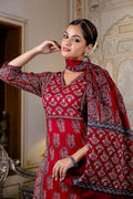 Noor Cotton Embroidered Straight Dupatta Set