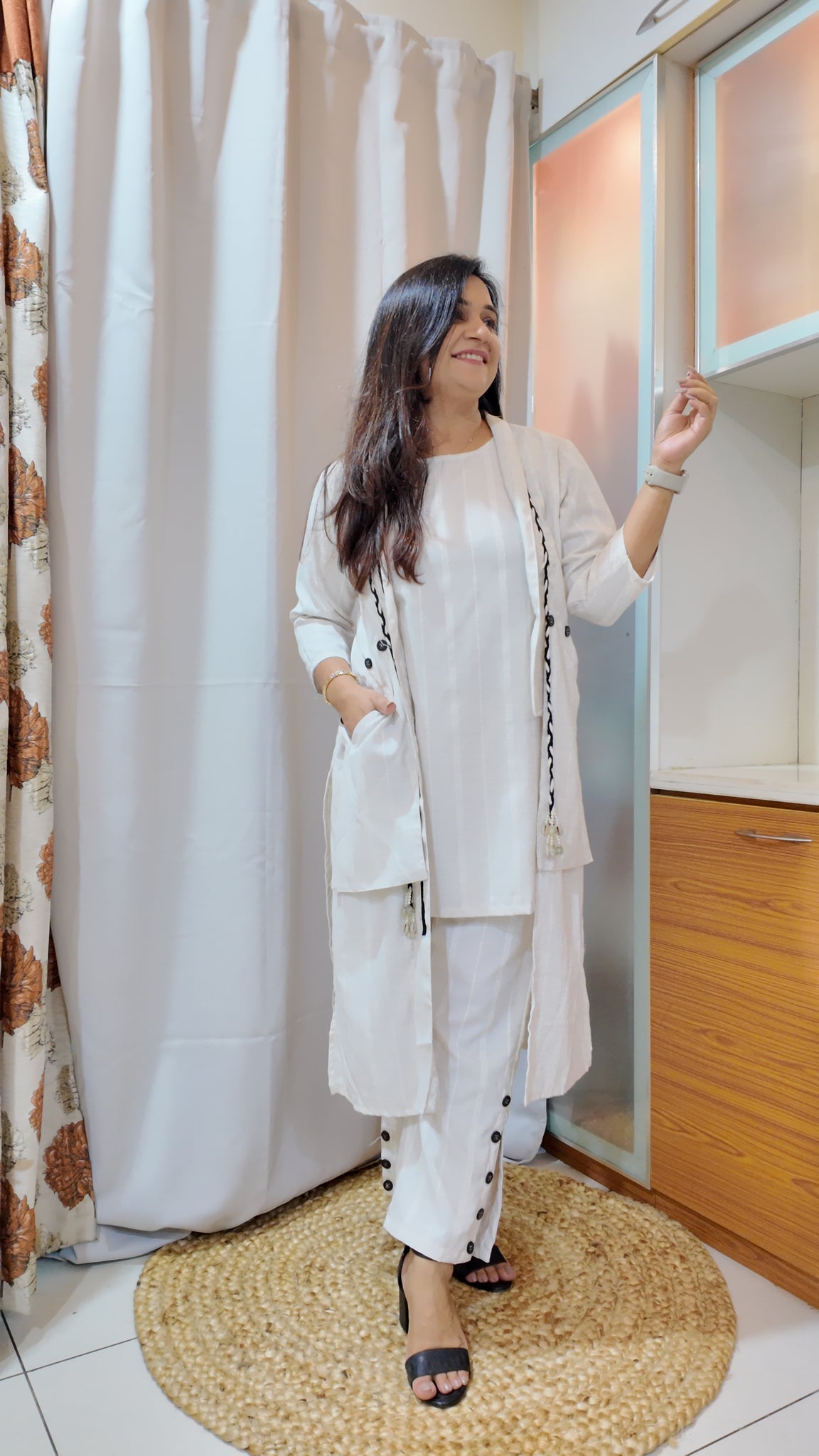 Aarna Cotton Long Shrug Coord Set