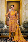 Sajda Cotton Embroidered Pant Set - The Jaipur Studio