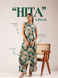 Hita Rayon Floral Print A-line Coord Set
