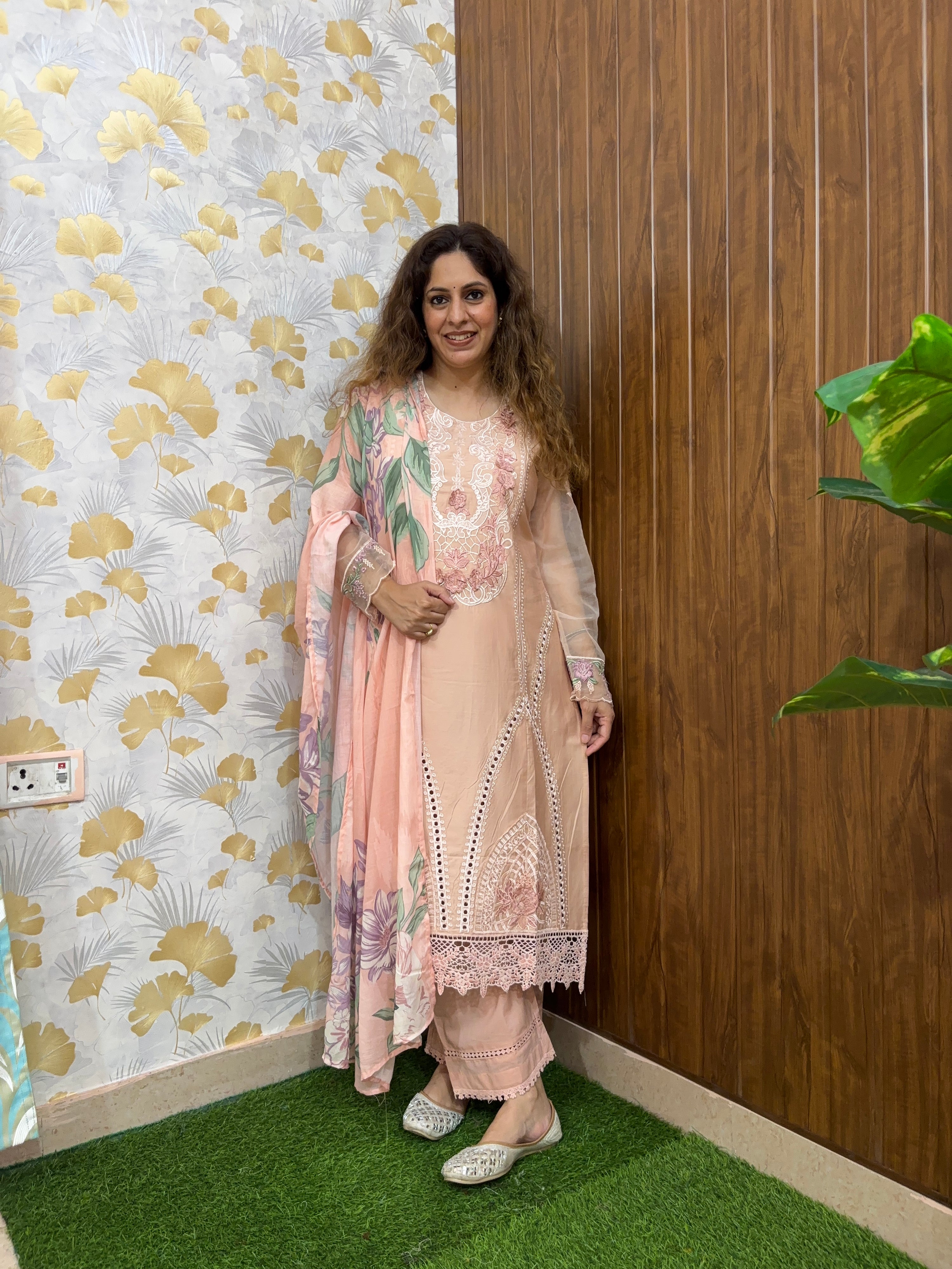 Falak Premium Cotton Embroidered Pakistani Suit