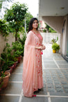 Reem Floral Double Layer Dupatta Set - The Jaipur Studio