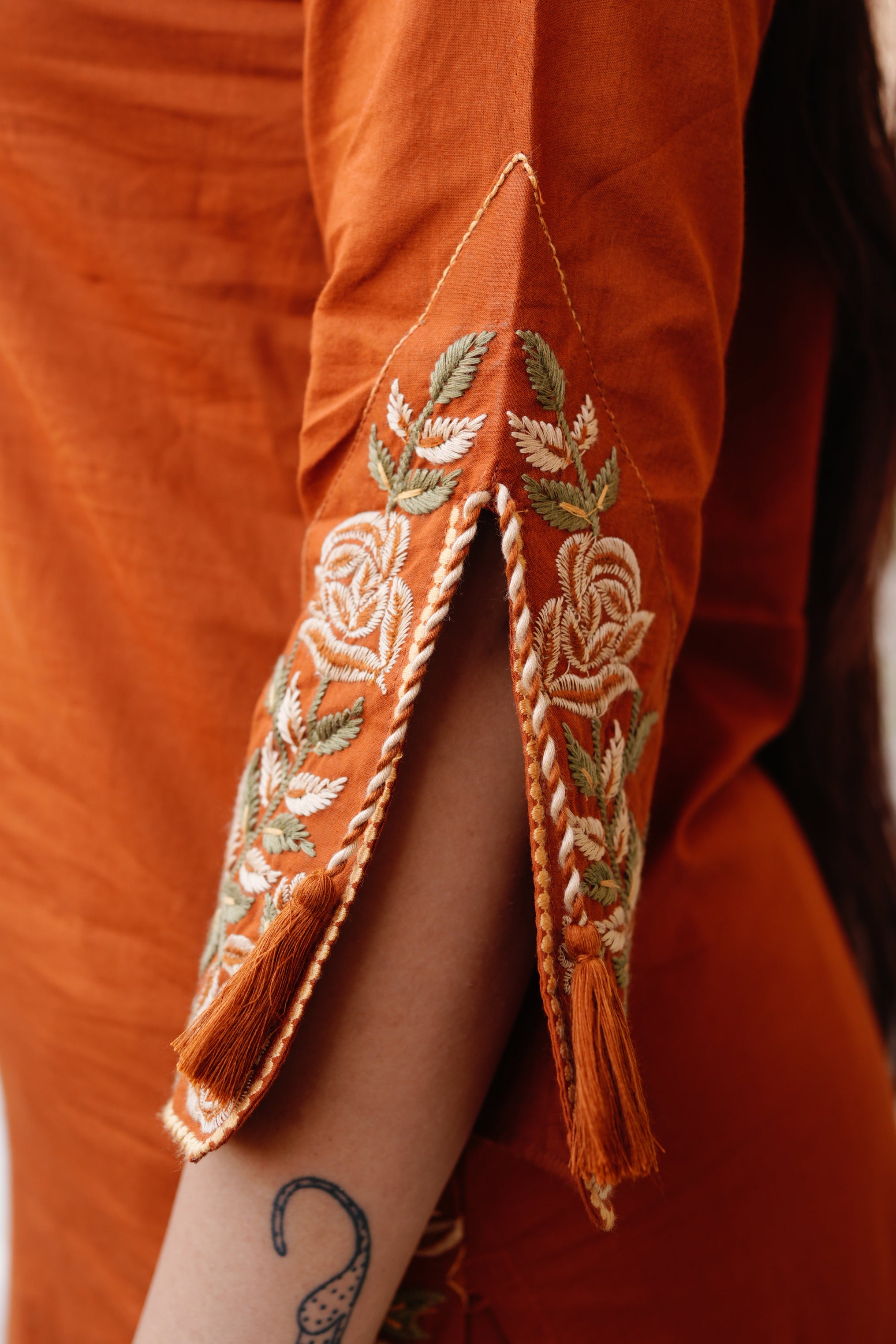 Gargi Premium Cotton Embroidered Pant set