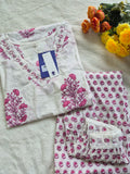 Kriti Handblock Cotton Afgani Set With Pockets