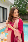 Asymmetric Premium Muslin HandEmbroidered Coord Set - The Jaipur Studio
