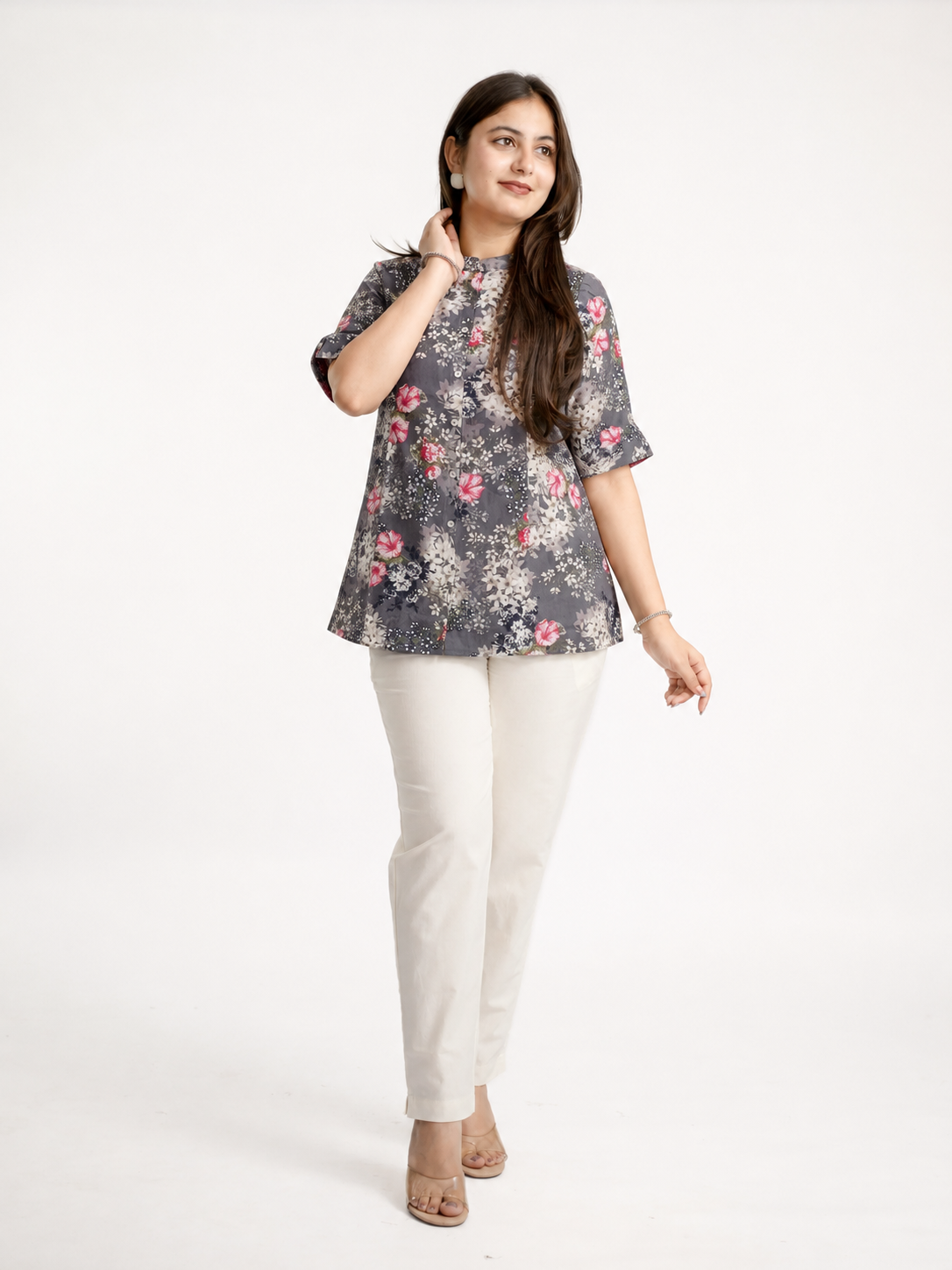 Day 7 Grey Navratri outfit