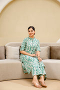 Pari Cotton Ikkat Cotton A-line Coord Set