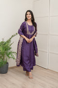 Shloka Silk Hand Embroidered Pant Set