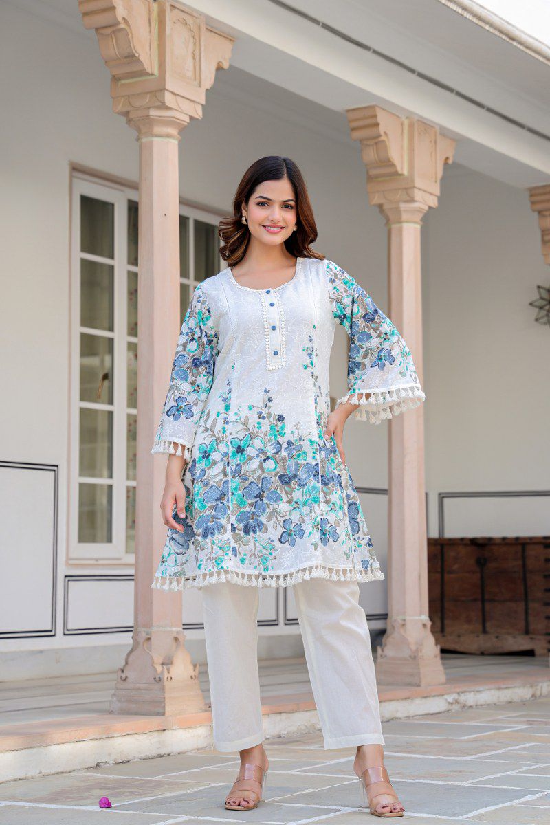 Kashvi Premium Mul Cotton Floral Coord Set - The Jaipur Studio