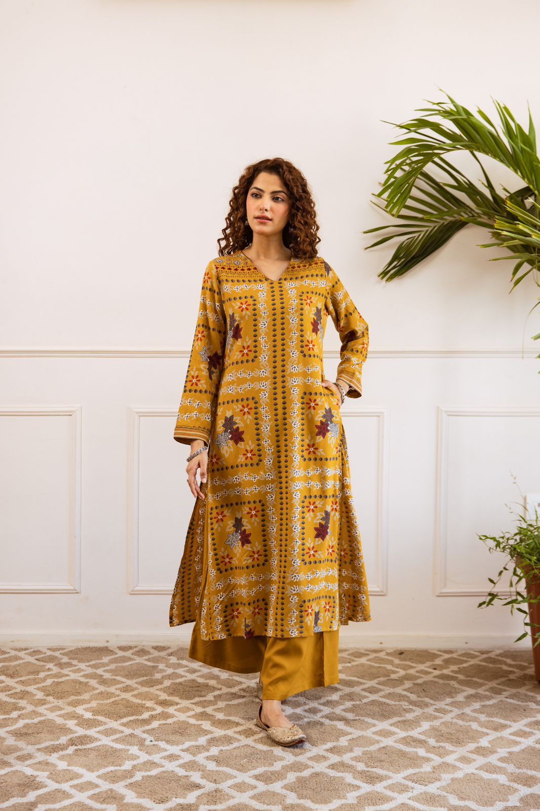 Aafreen Rayon HandEmbroidered Plazo Set