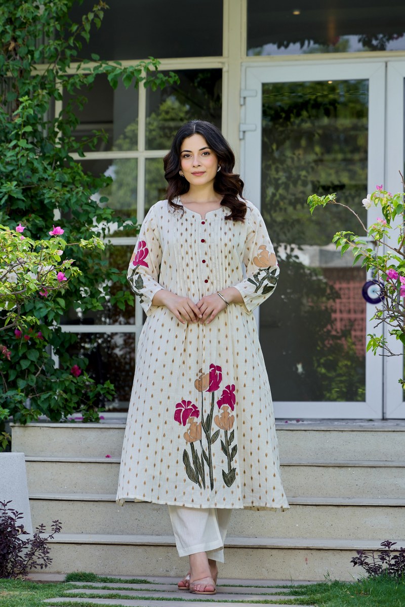 Falak Cotton A-line Pant Set