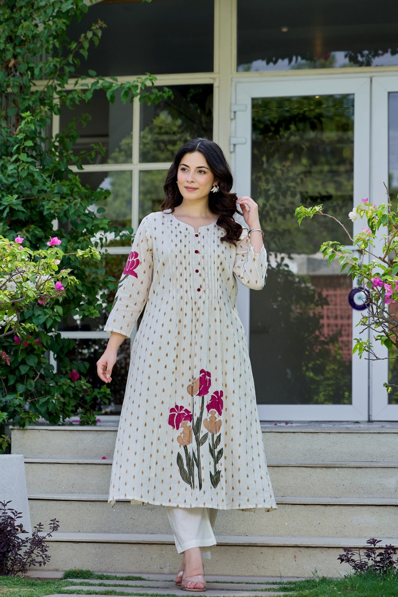 Falak Cotton A-line Pant Set