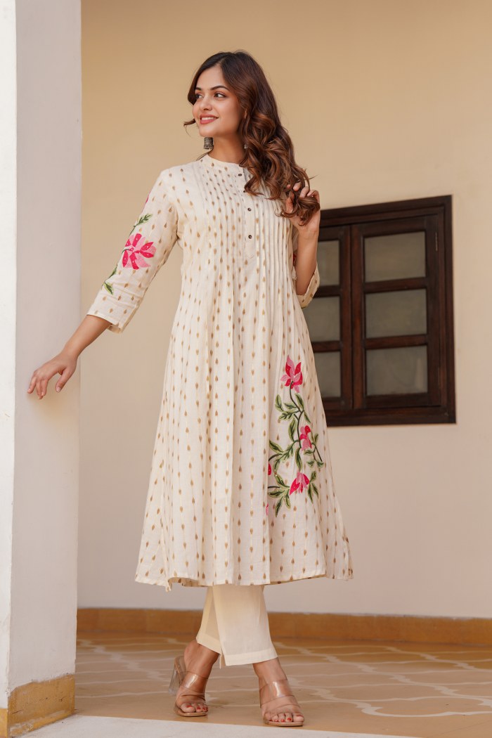 Falak MulCotton A-line Pant Set