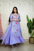 Naaz Floral Indian One Piece Dupatta Set