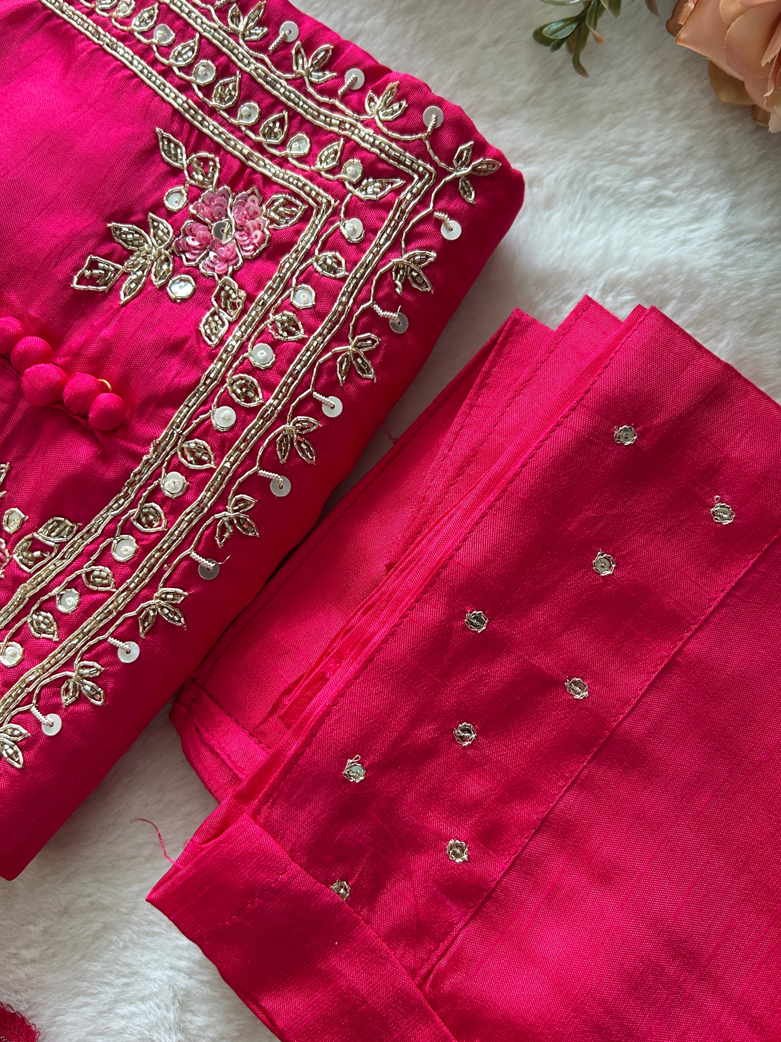 Shloka Silk Hand Embroidered Pant Set