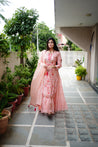 Reem Floral Double Layer Dupatta Set - The Jaipur Studio
