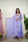 Naaz Muslin Double Layer Dupatta Set - The Jaipur Studio