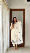 Mul Cotton Embroidered Pakistani Pant Set - The Jaipur Studio
