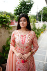 Reem Floral Double Layer Dupatta Set - The Jaipur Studio