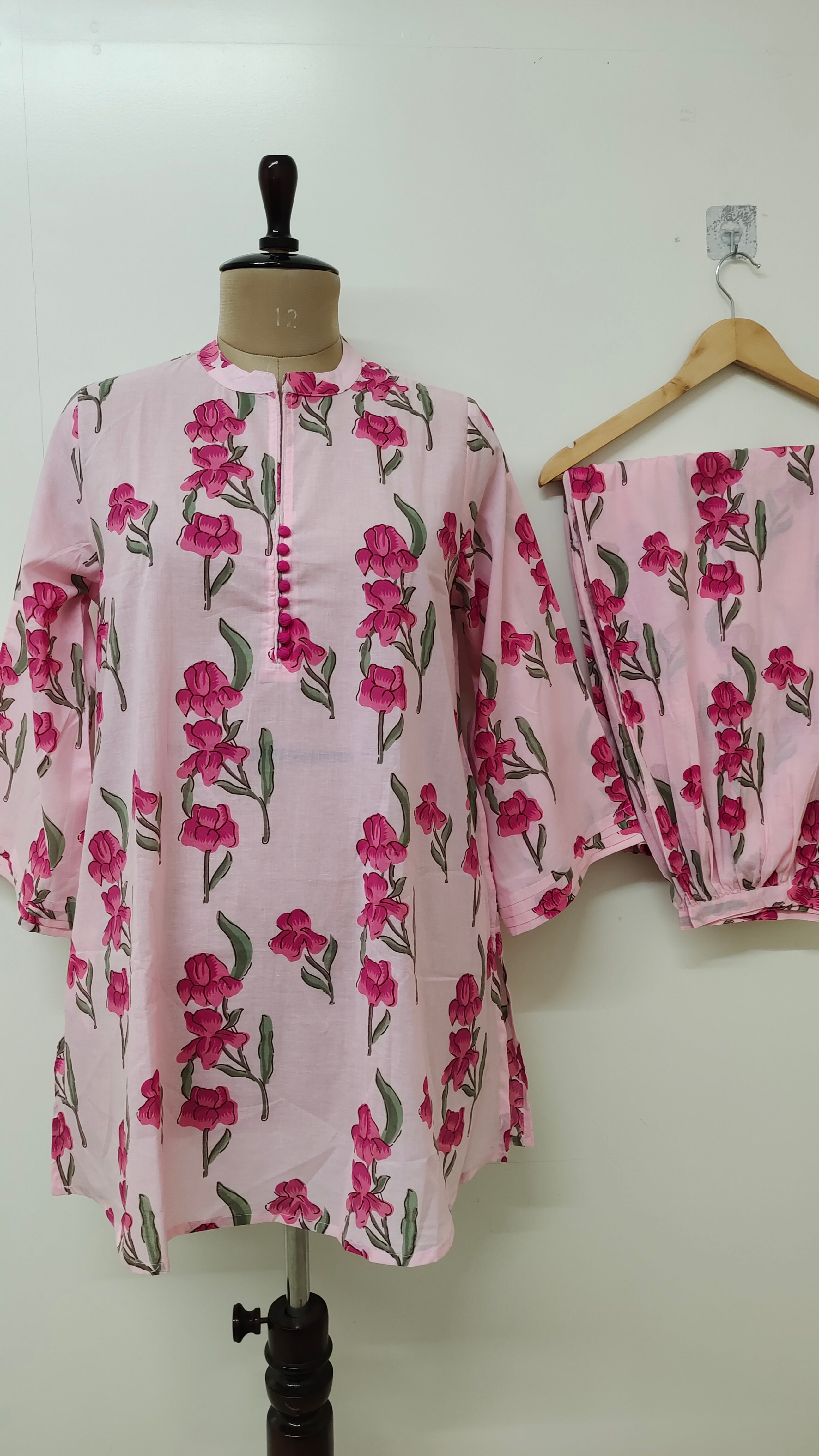 Gulbahar Cotton Floral A-line Coord Set