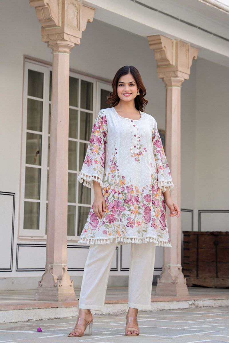 Kashvi Premium Mul Cotton Floral Coord Set - The Jaipur Studio