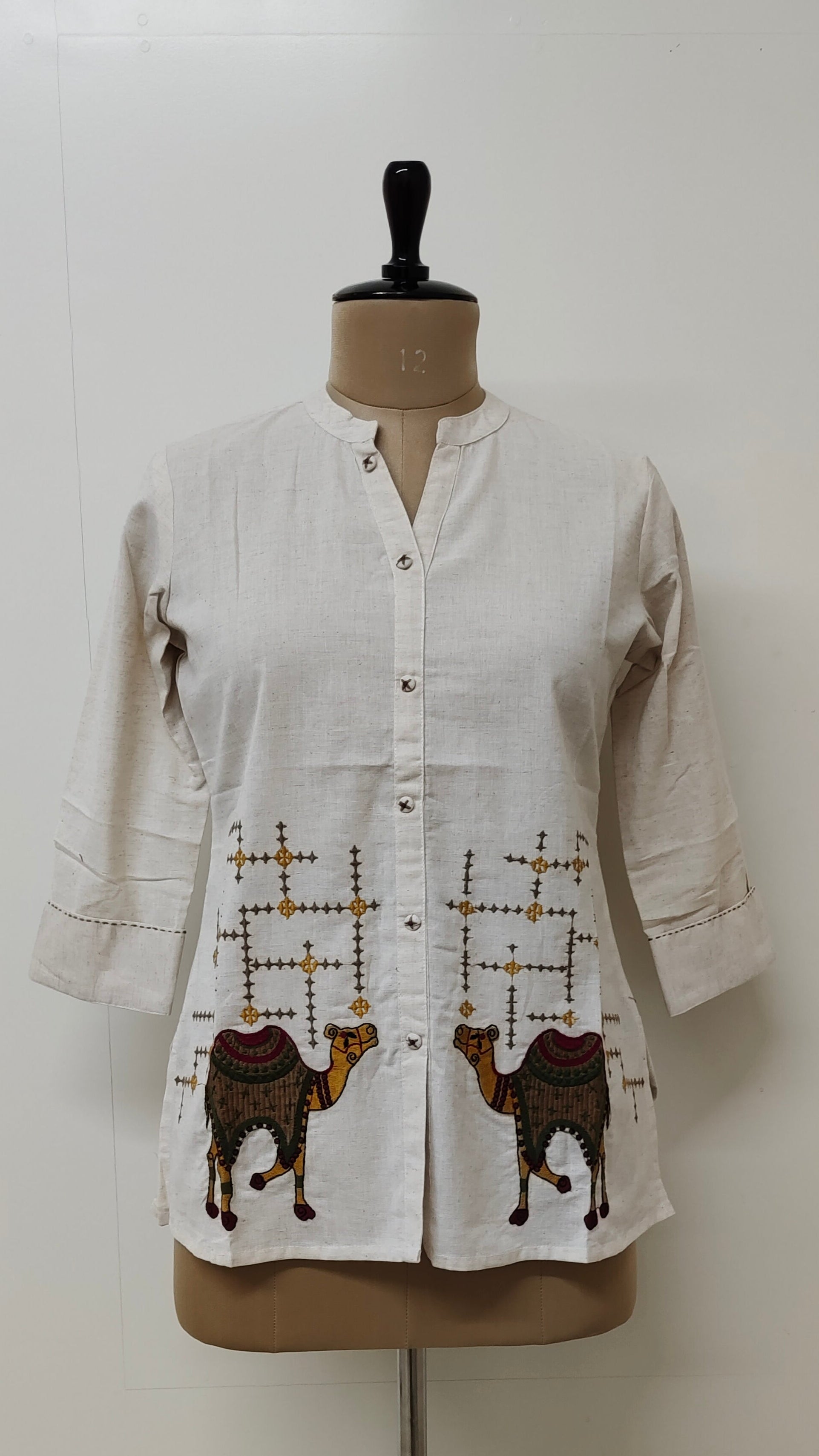 Arika Cotton Embroidered Short Top