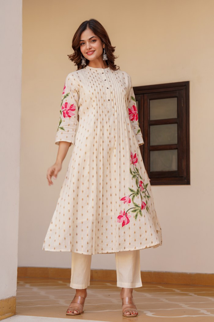 Falak MulCotton A-line Pant Set