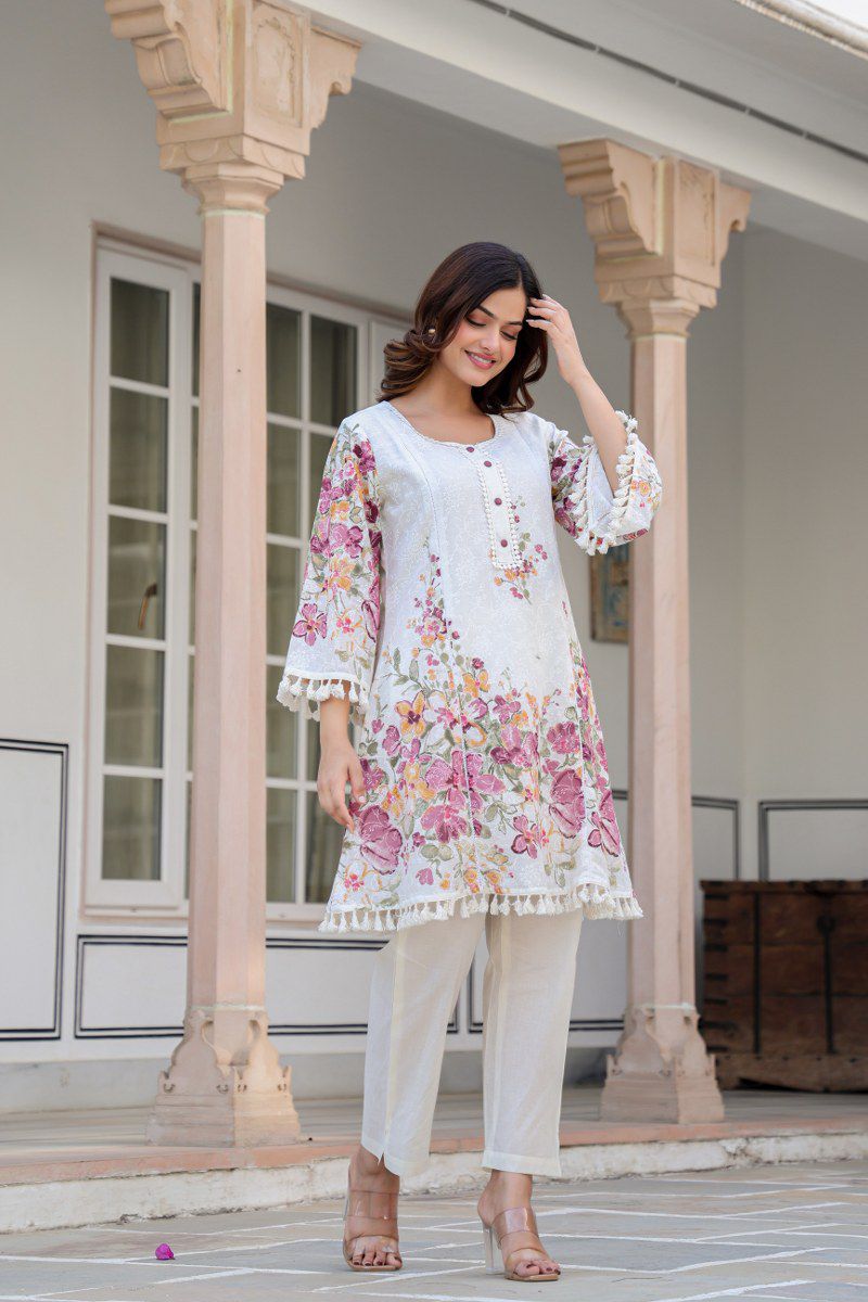 Kashvi Premium Mul Cotton Floral Coord Set - The Jaipur Studio