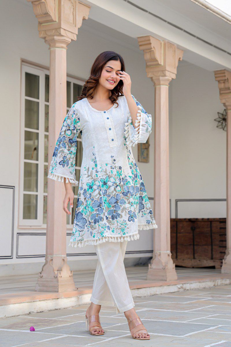 Kashvi Premium Mul Cotton Floral Coord Set - The Jaipur Studio