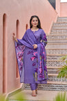 Blossom Lily Cotton HandEmbroidered Pant Set - The Jaipur Studio