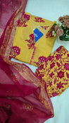 Lasya Premium Cotton Embroidered Pakistani Pant Set - The Jaipur Studio