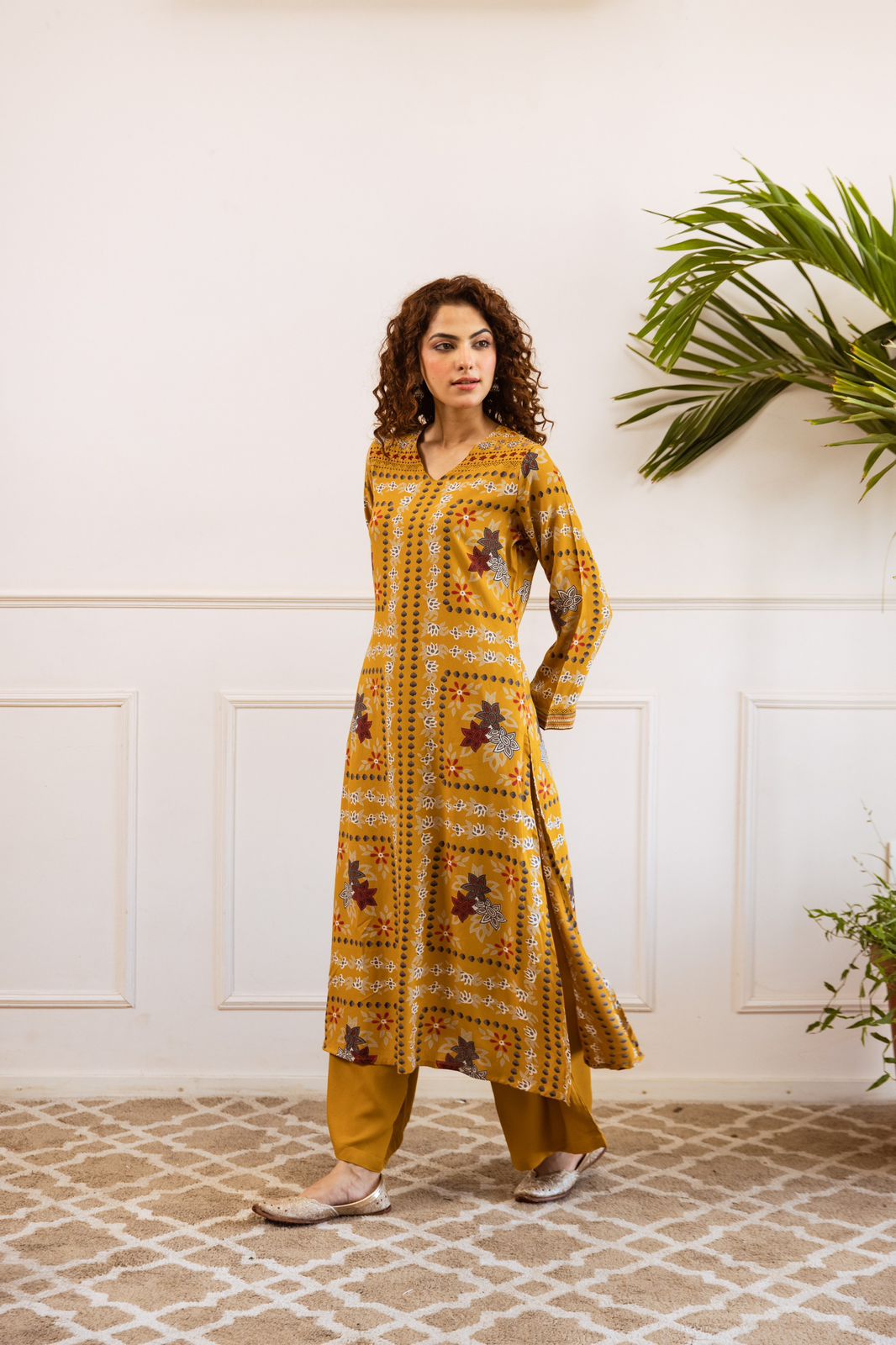 Aafreen Rayon HandEmbroidered Plazo Set