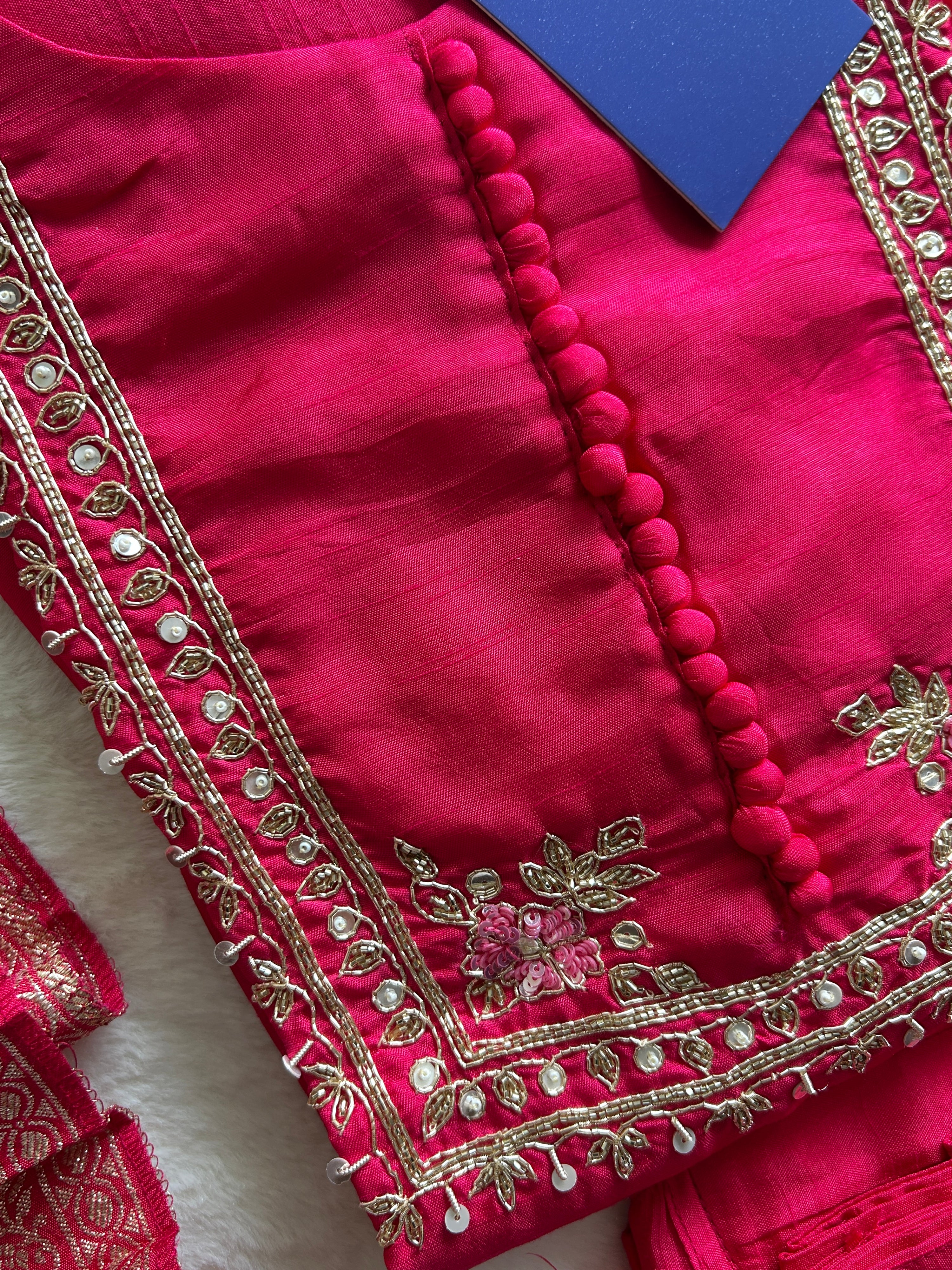 Shloka Silk Hand Embroidered Pant Set