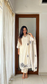 Mul Cotton Embroidered Pakistani Pant Set - The Jaipur Studio