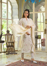 Sahiba Mul Cotton Embroidered Pant Set - The Jaipur Studio