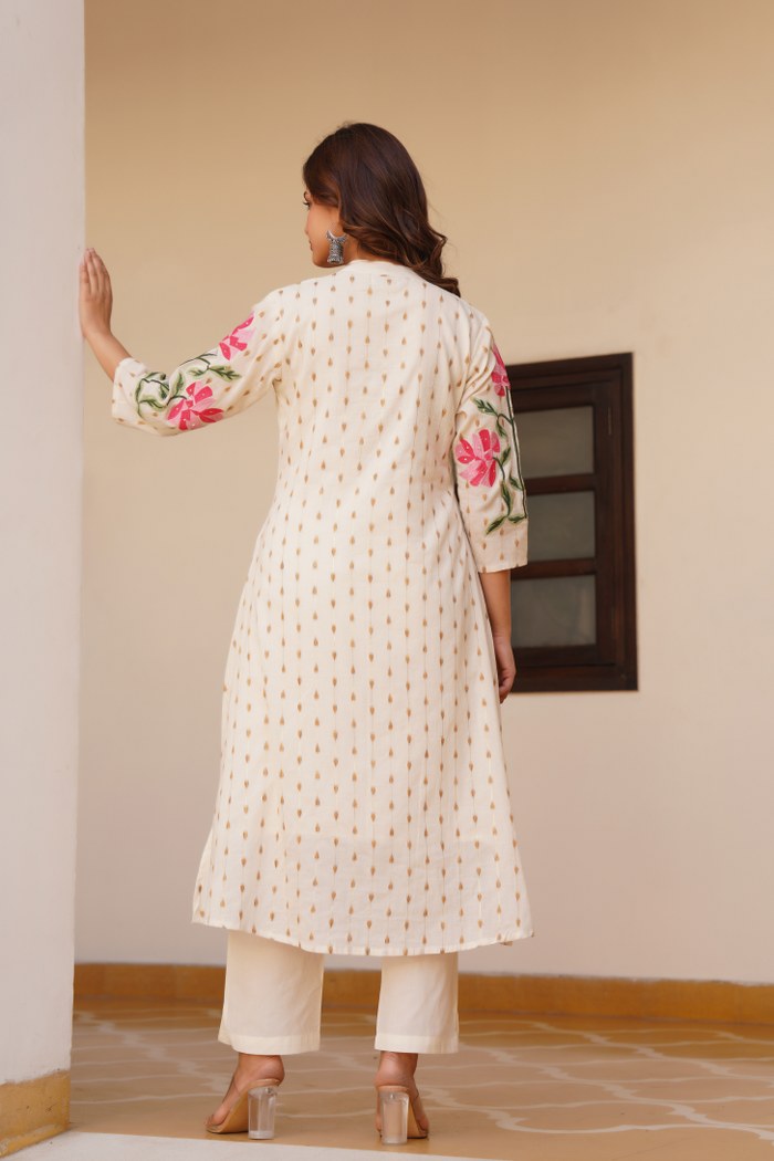 Falak MulCotton A-line Pant Set