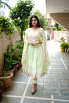 Mia Georgette HandEmbroidered Anarkali Set - The Jaipur Studio