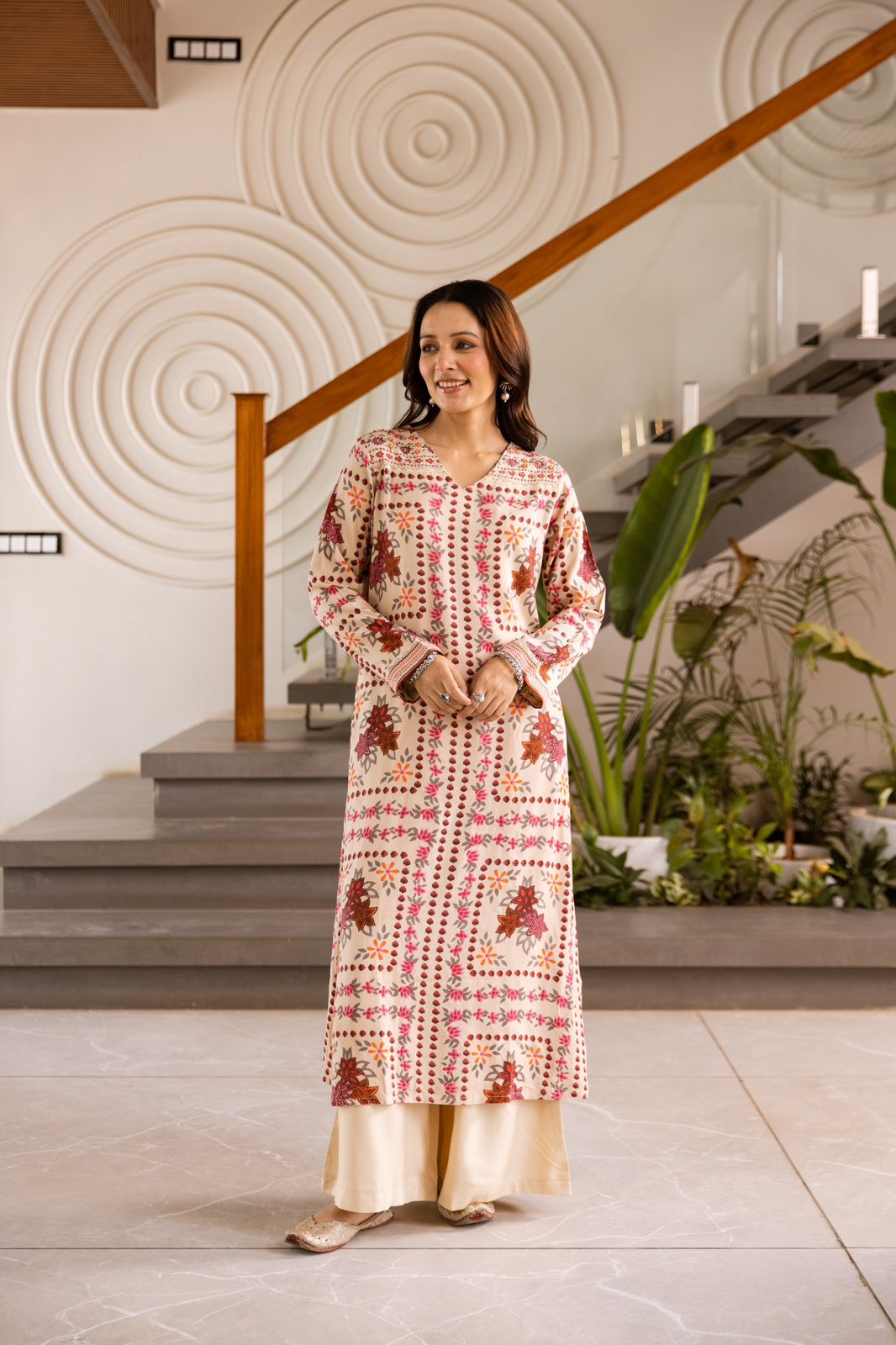 Aafreen Rayon HandEmbroidered Plazo Set