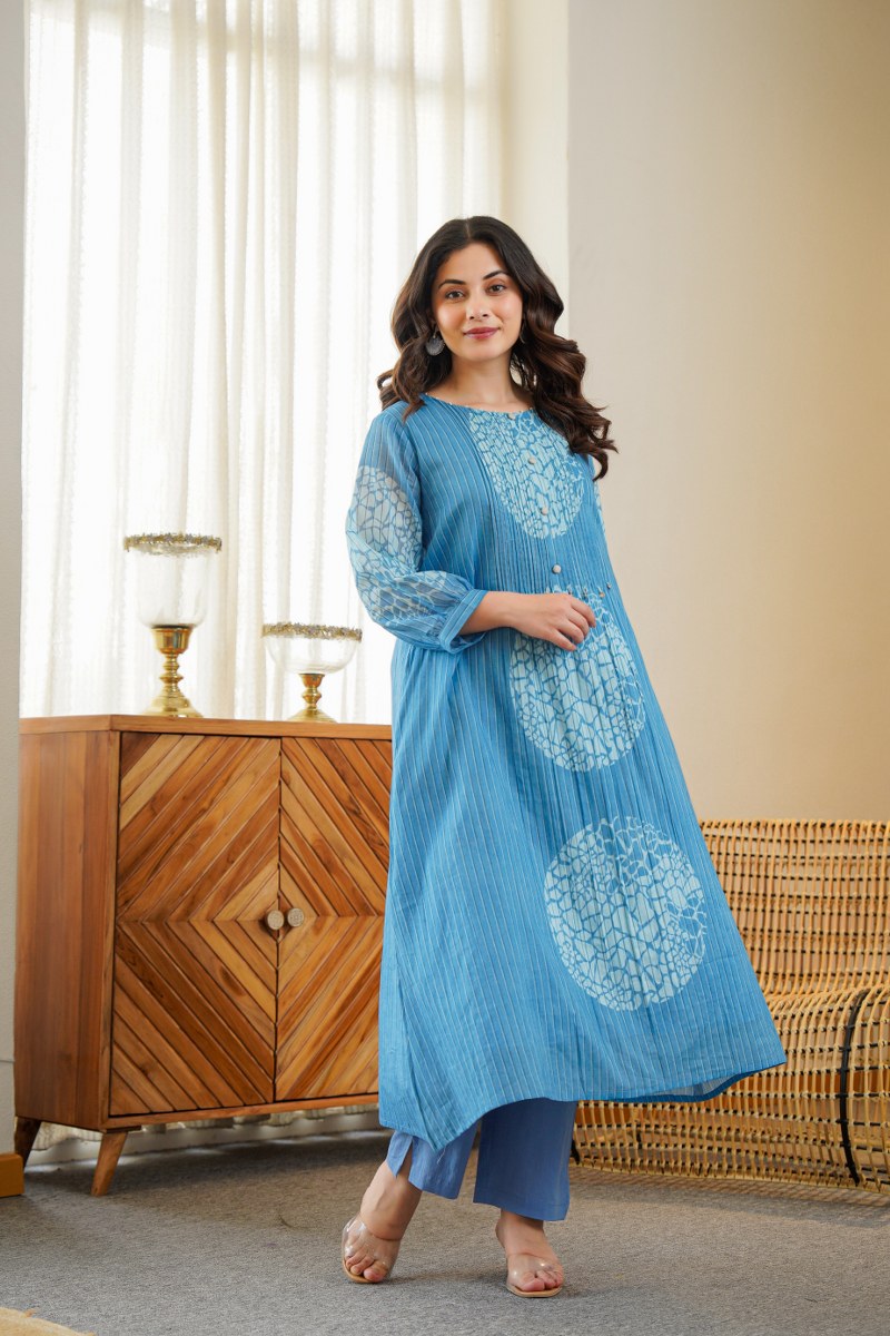 Sudipta Mul Cotton A-line Pant S - The Jaipur Studio