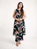 Kavya Green Rayon Sleeveless Coord Set