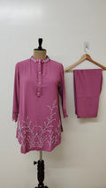 Samiksha Imported Crepe Hand Embroidered Coord Set